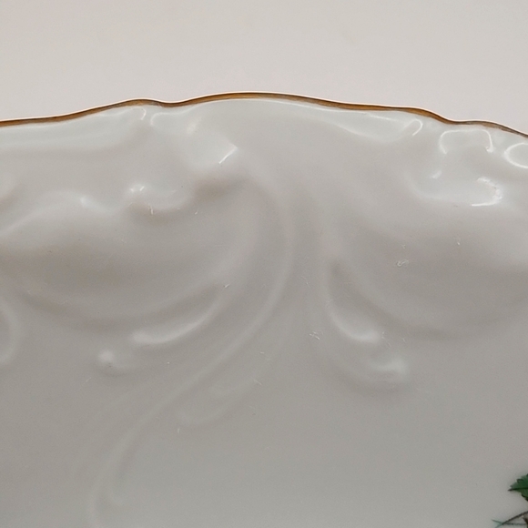 Vintage Royal Kent Poland China RKT23 9" Vegetable Bowl Roses - Picture 9 of 11